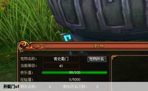 开蜀门sf